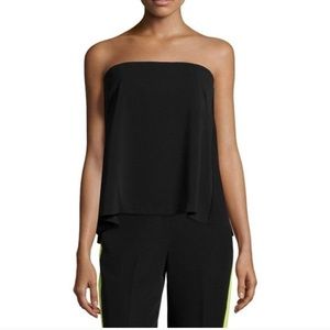 Milly Italian cady top Flowy silhouette Slightly arched hem top Size 8